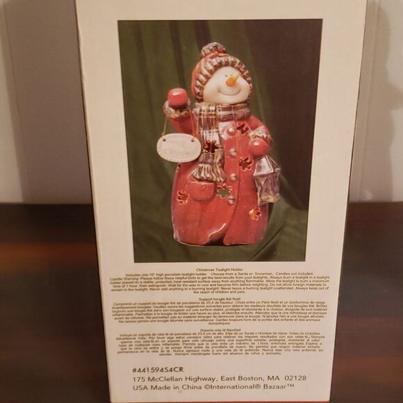 Vintage Porcelain Santa Christmas Tealight Holder - Picture 4 of 11